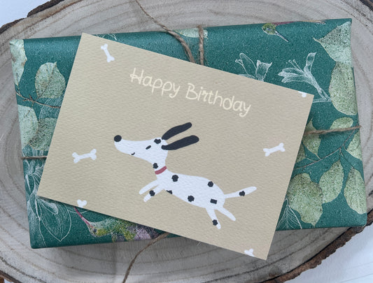 Karte zum Geburtstag, Geburtstagskarte mit bezauberndem Hundemotiv für Kinder und Erwachsene, A6
